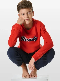 Schiesser Jungen Pyjama - Nightwear 3 in rot