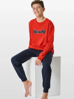 Schiesser Jungen Pyjama - Nightwear 3 in rot