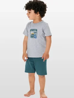 Schiesser Jungen Pyjama - Nightwear in grau