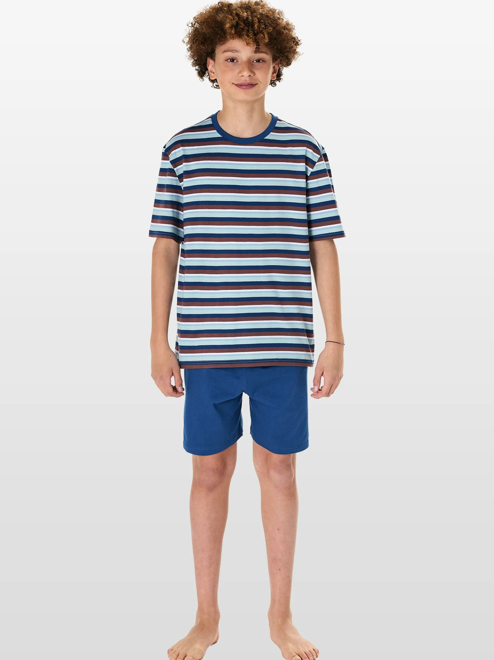 Schiesser Jungen Pyjama - Nightwear in türkis