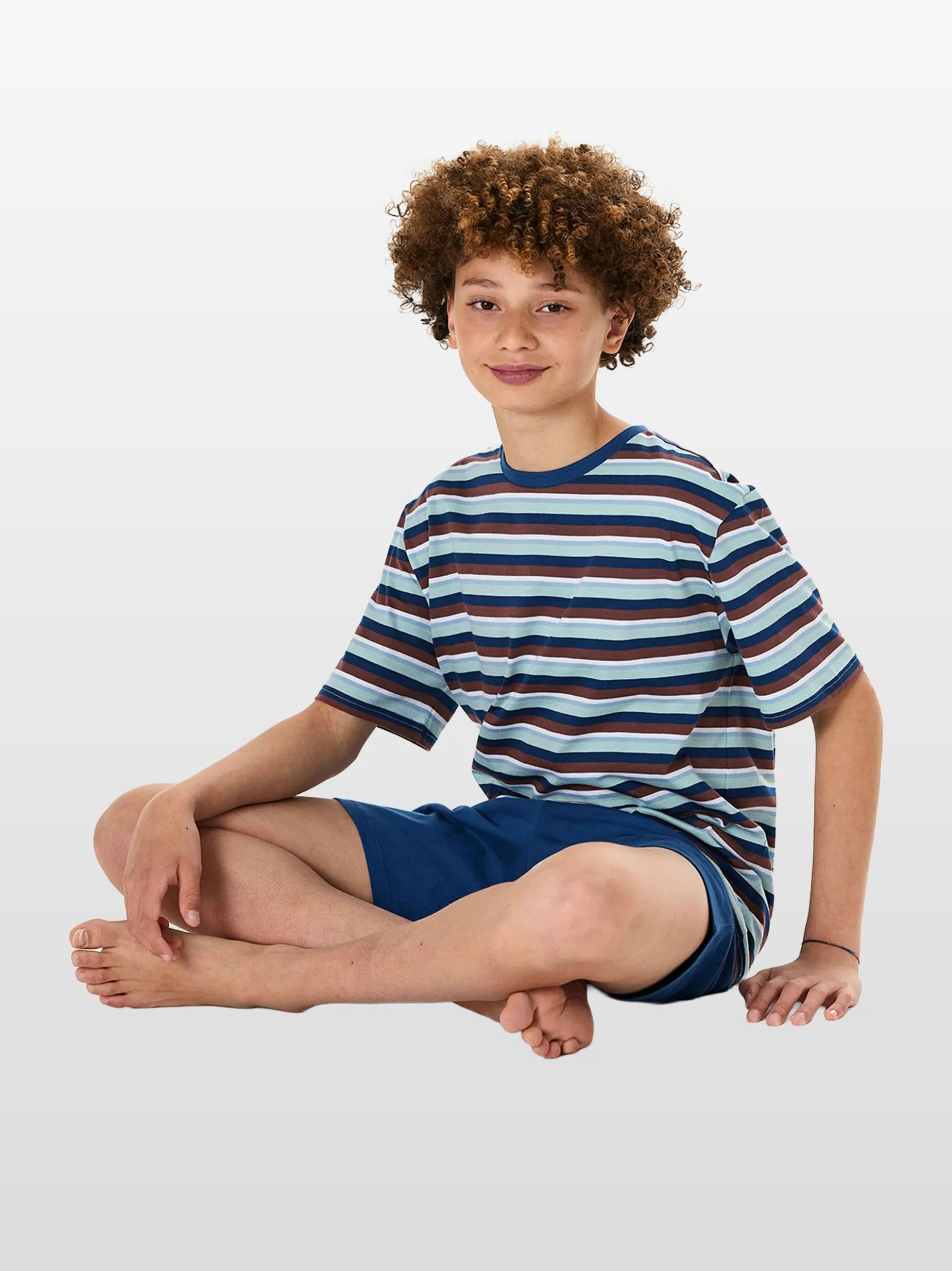 Schiesser Jungen Pyjama - Nightwear in türkis