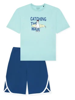 Schiesser Jungen Pyjama - Nightwear in türkis