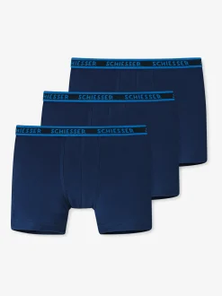 Schiesser Jungen Retroshorts - 3er-Pack Basic Kids in marine