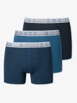 Schiesser Jungen Retroshorts - 3er-Pack Basic Kids in blau