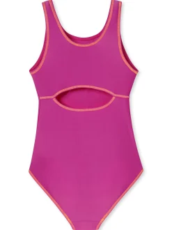 Schiesser Mädchen Badeanzug - Aqua Teens in fuchsia