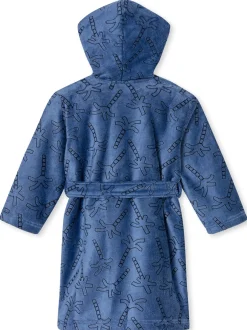Schiesser Mädchen Bademantel - Aqua Kids Girl in hellblau
