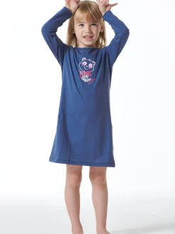 Schiesser Mädchen Nachthemd - Girls World in blau