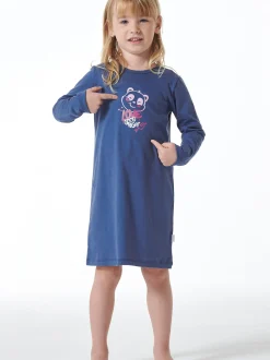 Schiesser Mädchen Nachthemd - Girls World in blau
