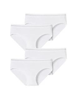 Schiesser Mädchen Panty - Long Life Rib in weiß