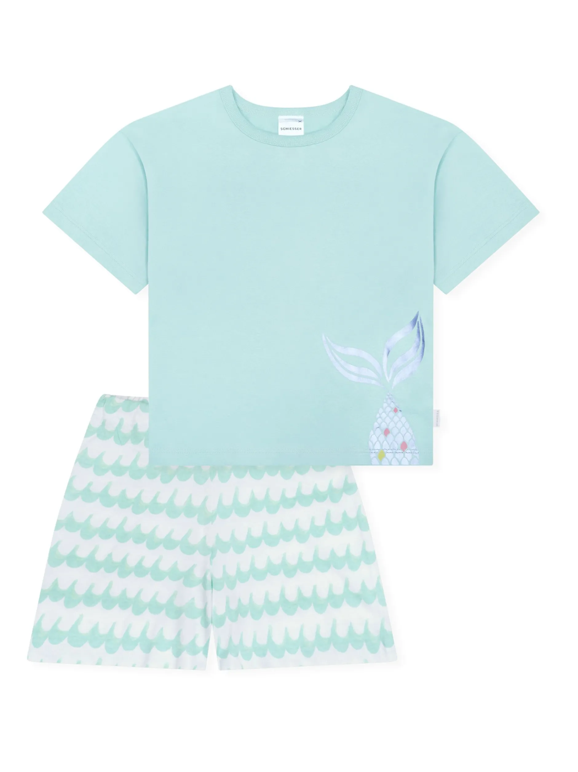Schiesser Mädchen Pyjama - Nightwear in türkis