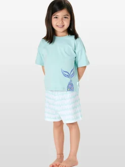 Schiesser Mädchen Pyjama - Nightwear in türkis
