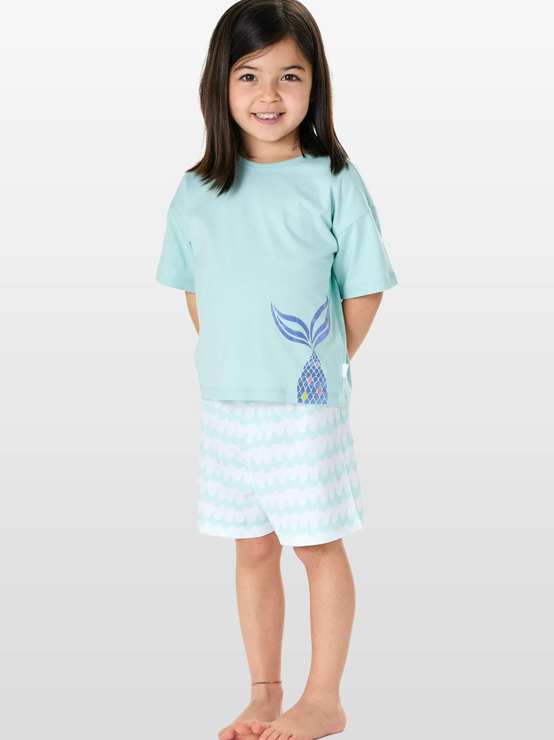Schiesser Mädchen Pyjama - Nightwear in türkis