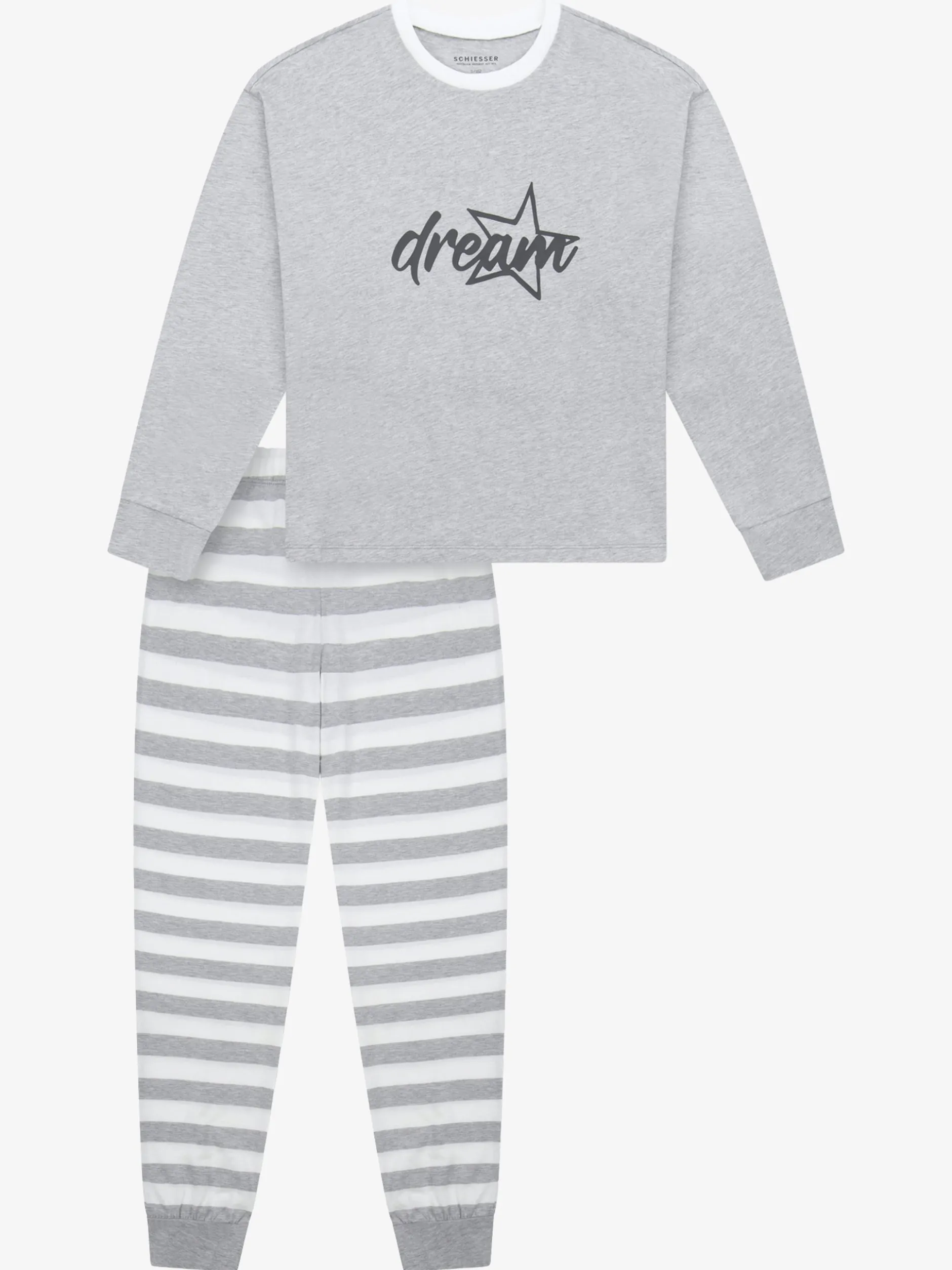 Schiesser Mädchen Pyjama - Nightwear in grau