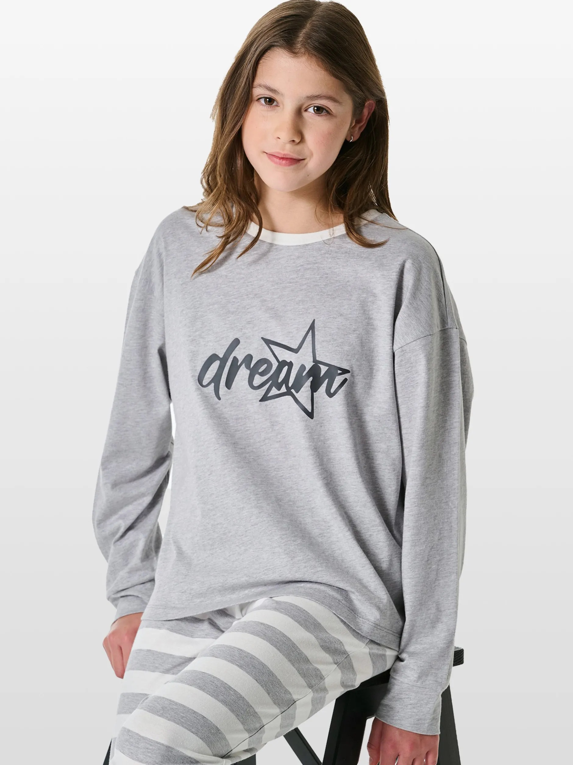 Schiesser Mädchen Pyjama - Nightwear in grau