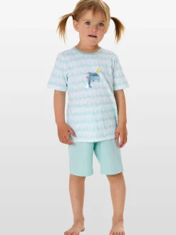 Schiesser Mädchen Pyjama - Nightwear in türkis