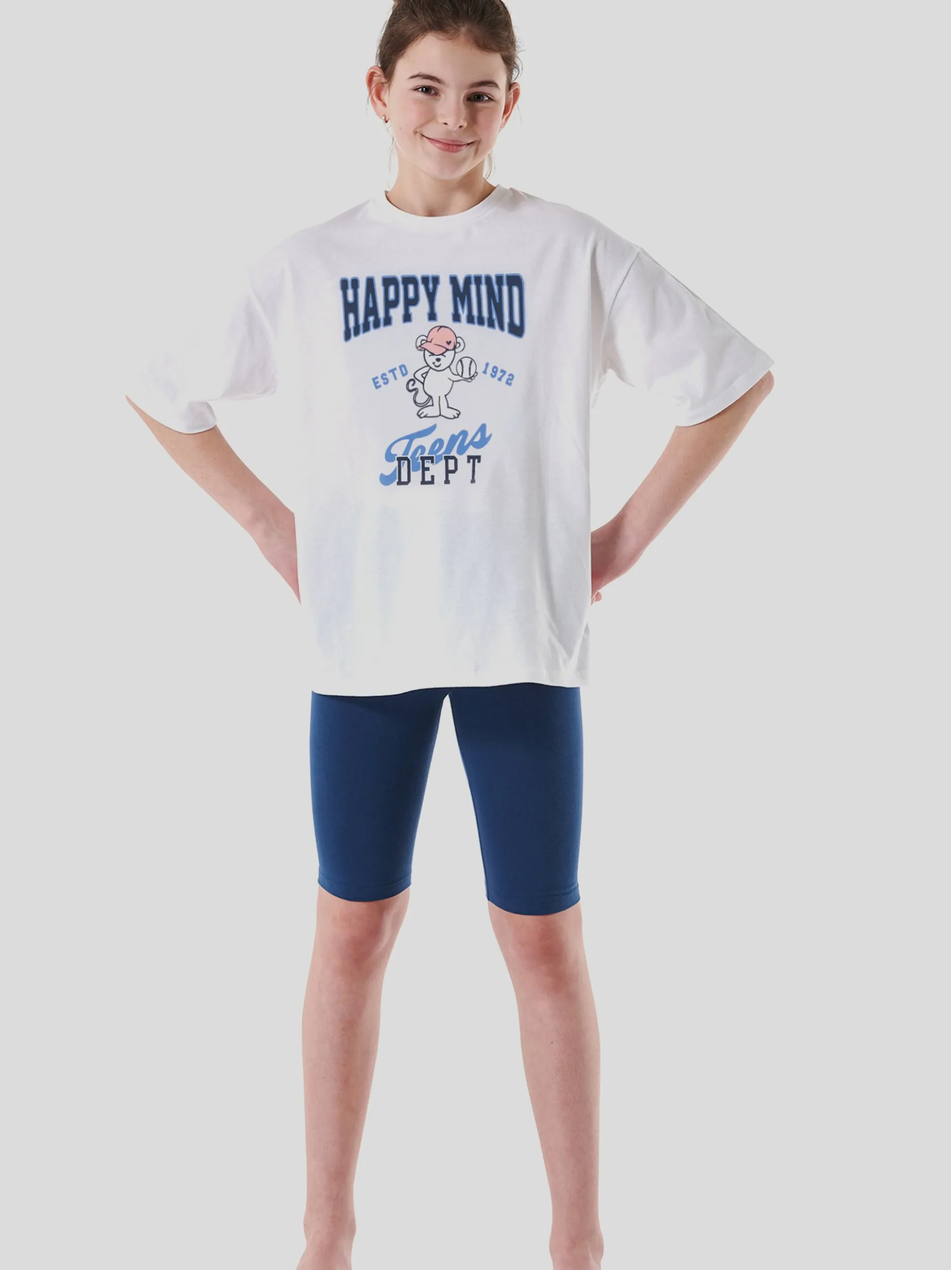 Schiesser Mädchen Pyjama - Organic Cotton in weiß