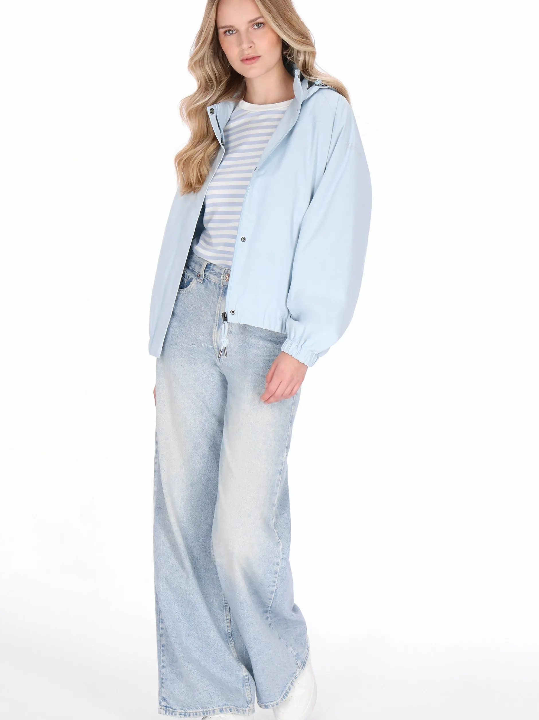 Schmuddelwedda Damen Jacke in blau