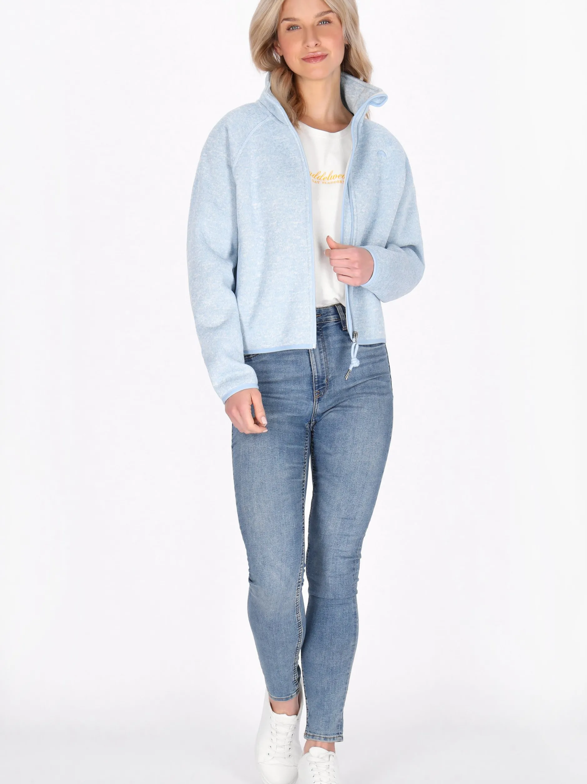 Schmuddelwedda Damen Jacke in hellblau