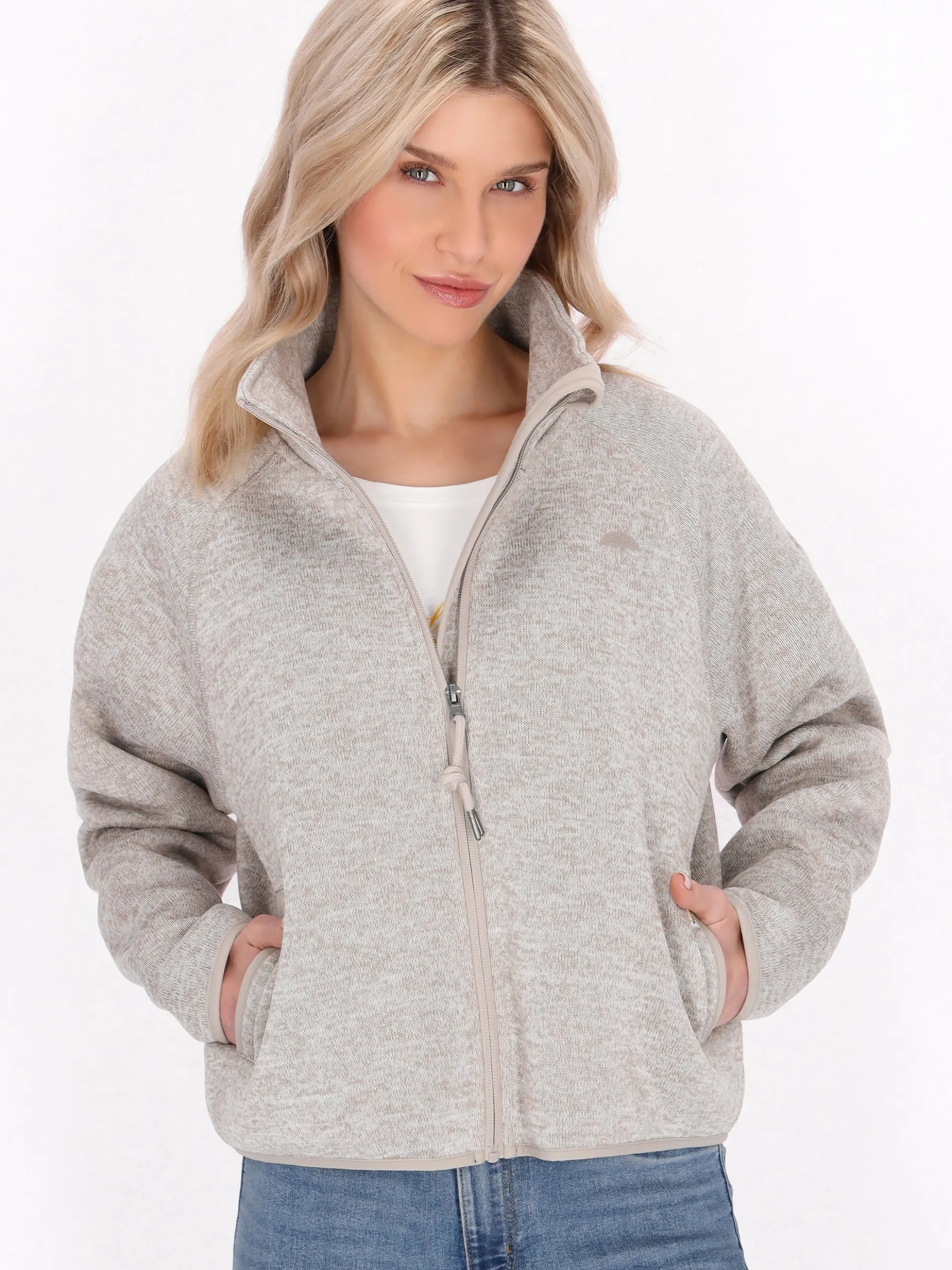 Schmuddelwedda Damen Jacke in hellgrau