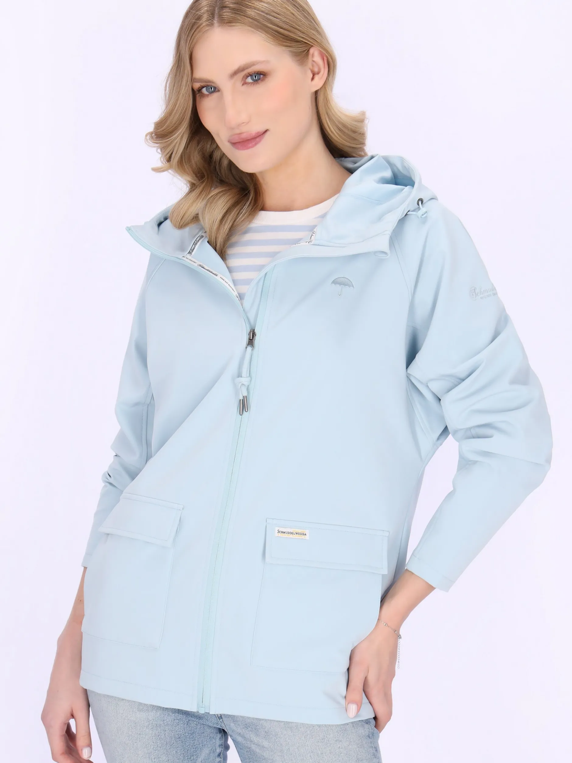 Schmuddelwedda Damen Jacke in blau
