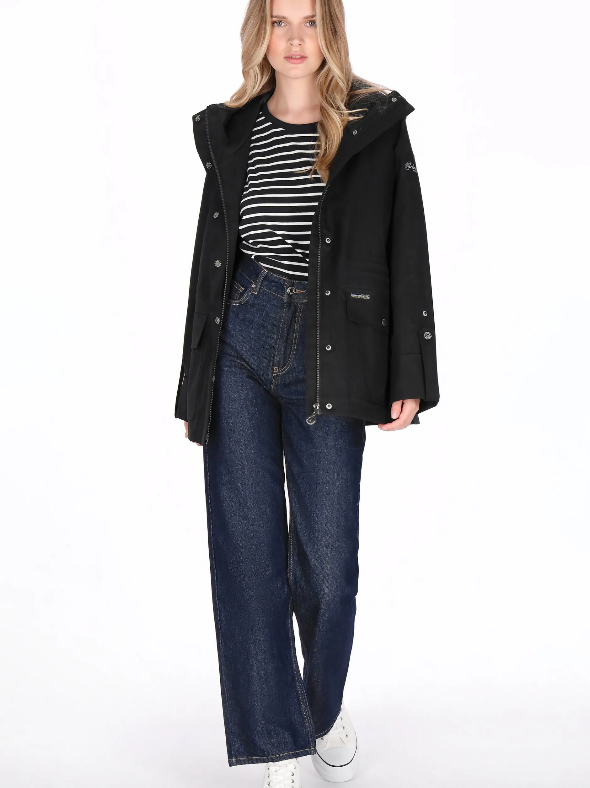 Schmuddelwedda Damen Jacke in schwarz