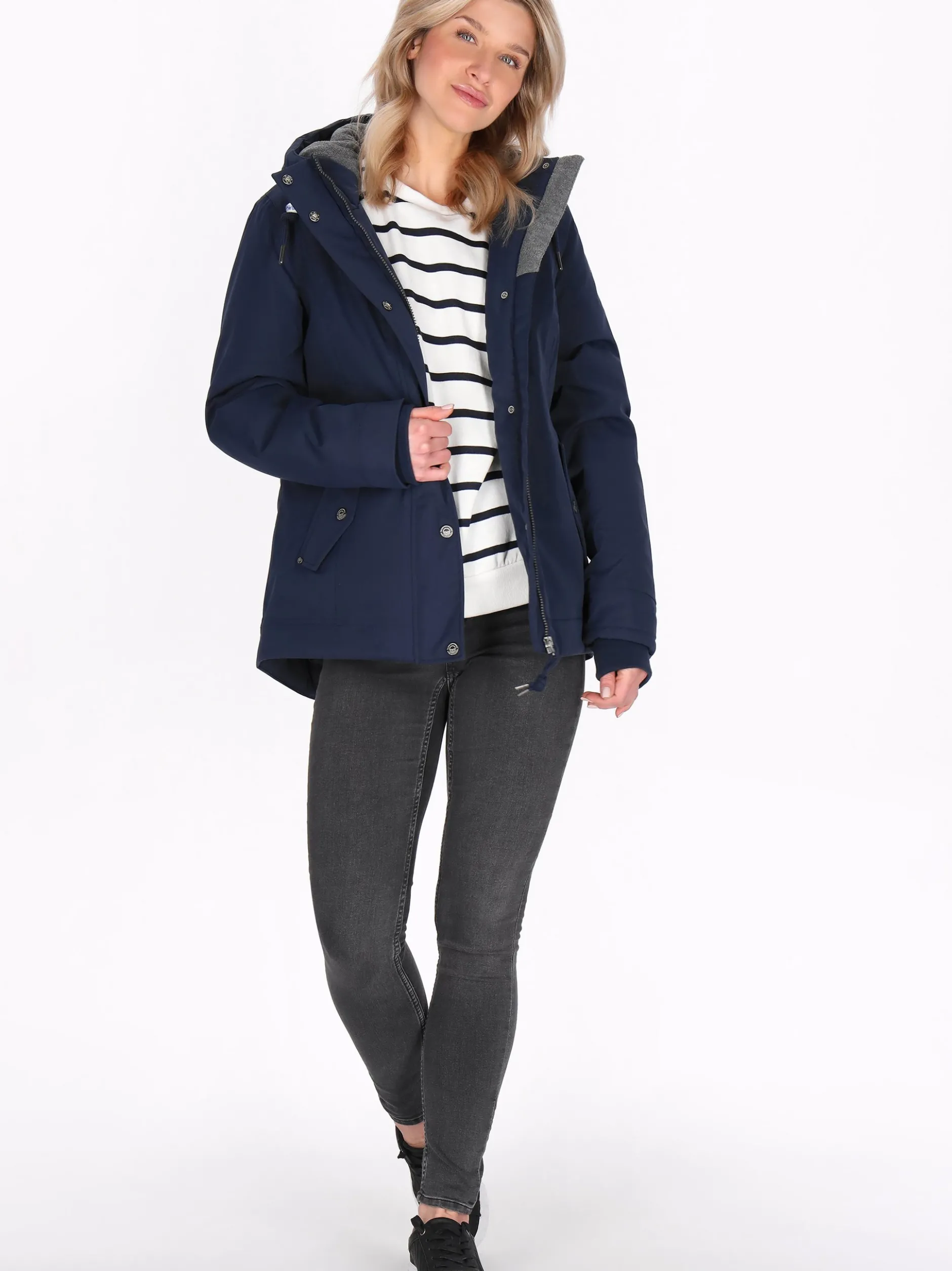 Schmuddelwedda Damen Jacke in marine