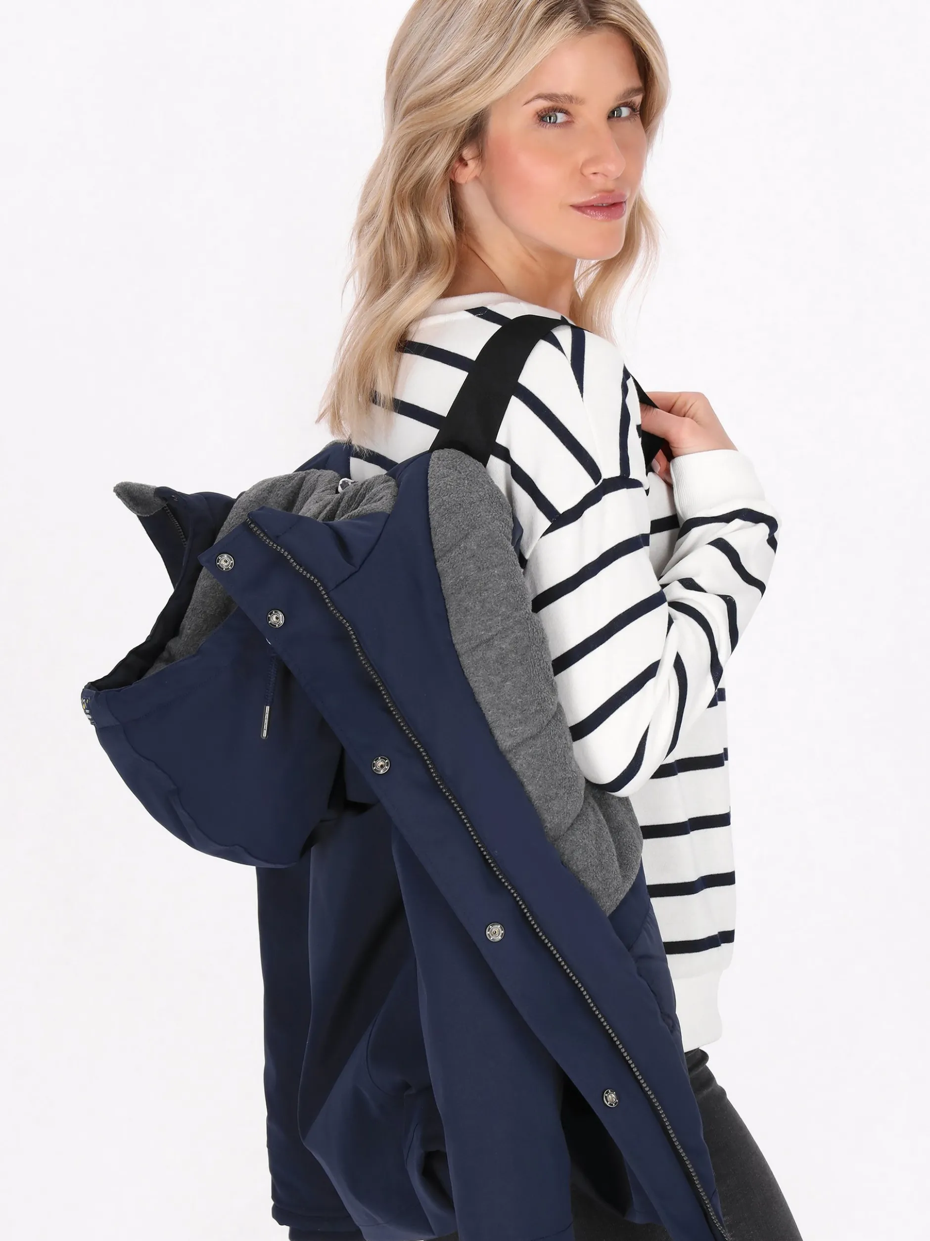 Schmuddelwedda Damen Jacke in marine