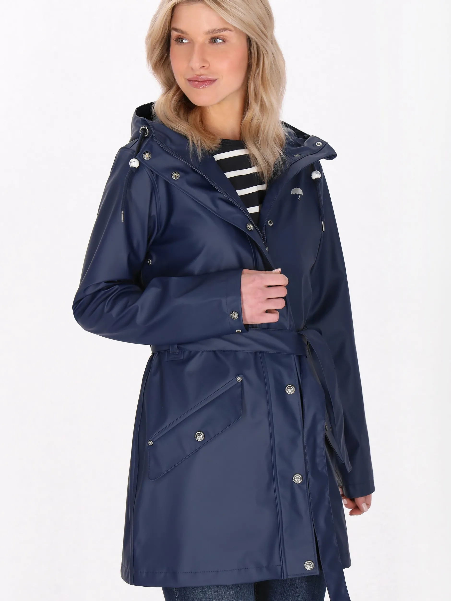 Schmuddelwedda Damen Mantel in marine