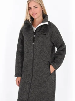 Schmuddelwedda Damen Mantel in grau