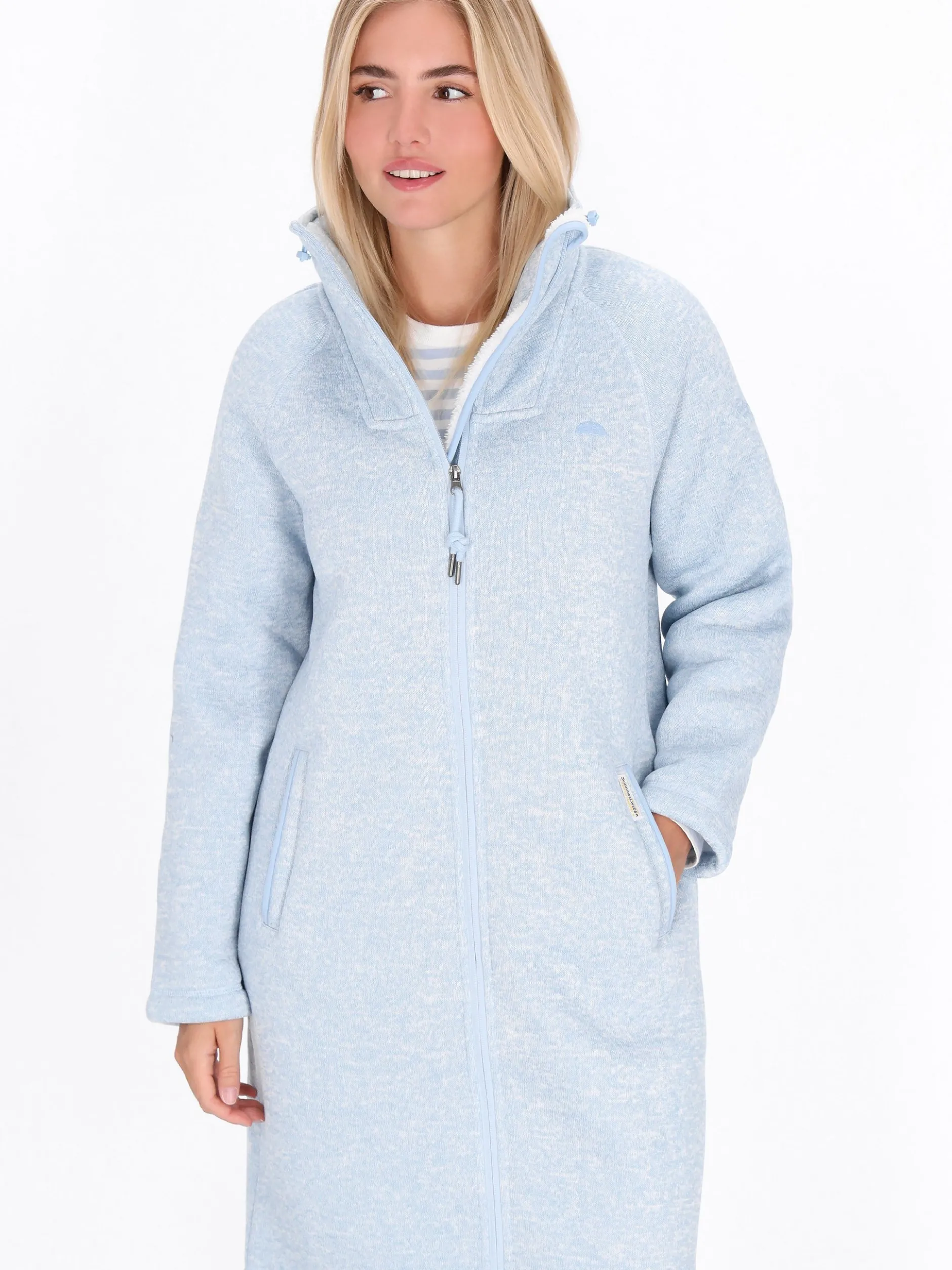 Schmuddelwedda Damen Mantel in hellblau