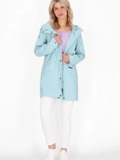 Schmuddelwedda Damen Mantel in blau
