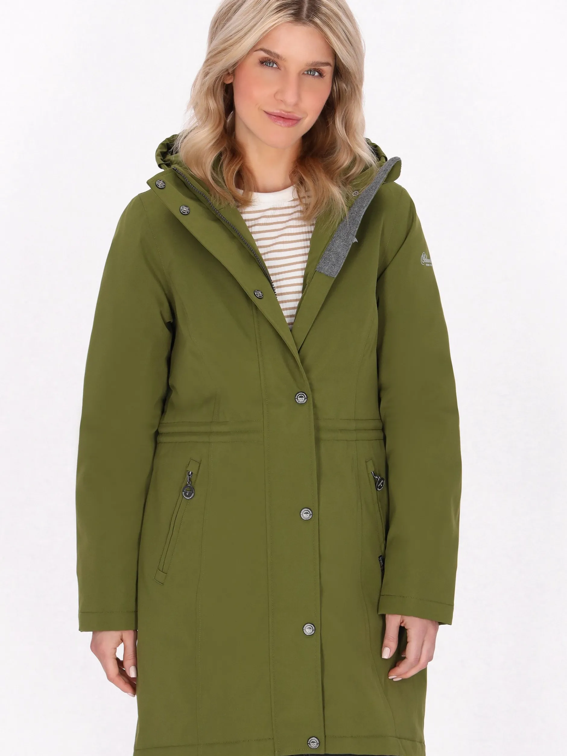 Schmuddelwedda Damen Parka in oliv