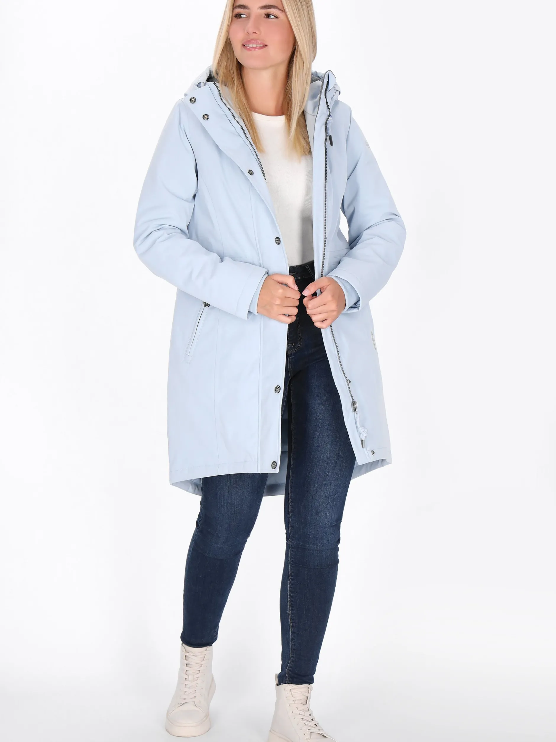 Schmuddelwedda Damen Parka in blau