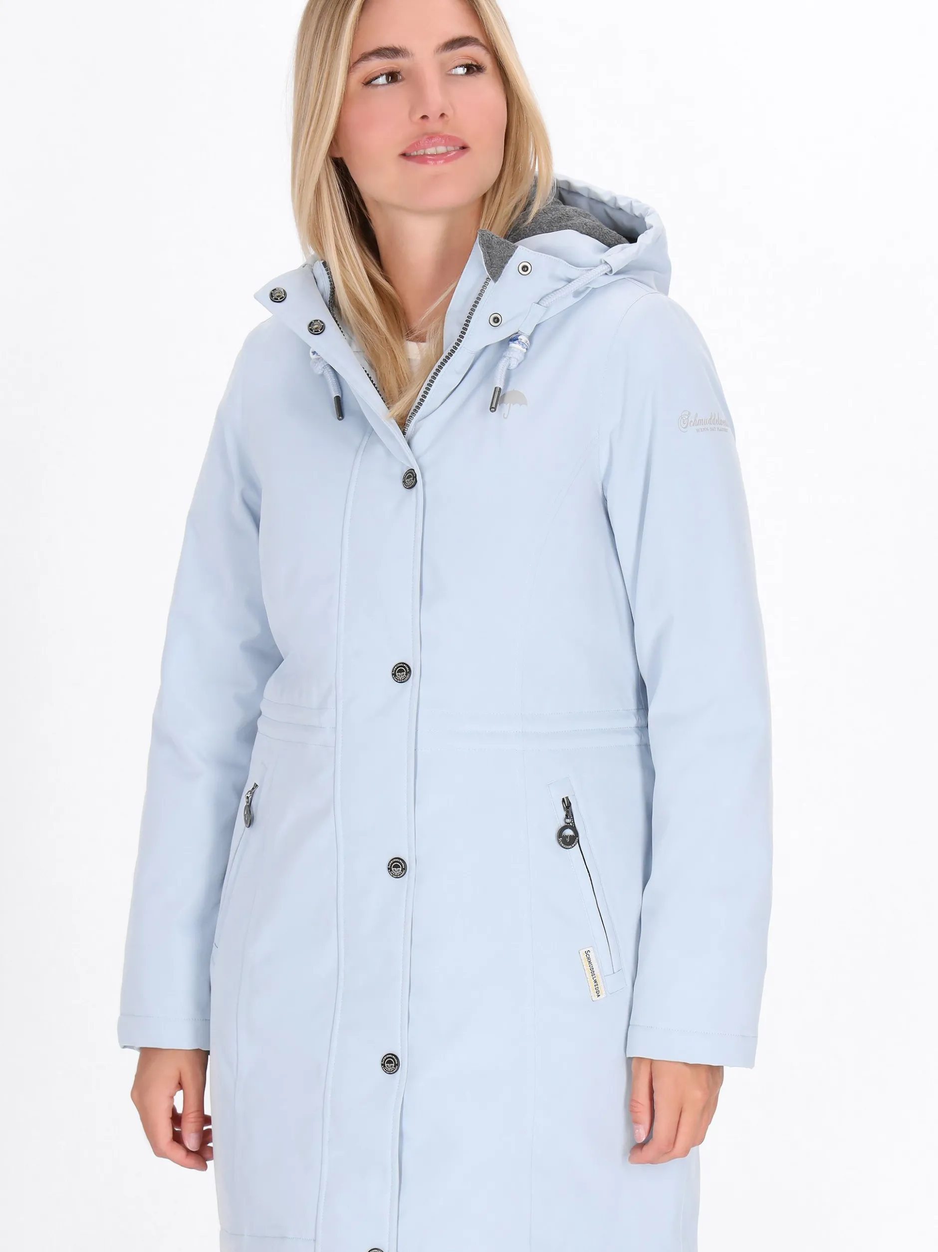 Schmuddelwedda Damen Parka in blau