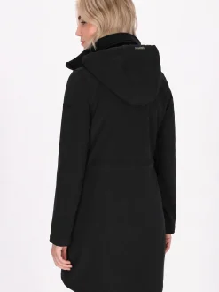 Schmuddelwedda Damen Softshelljacke in schwarz