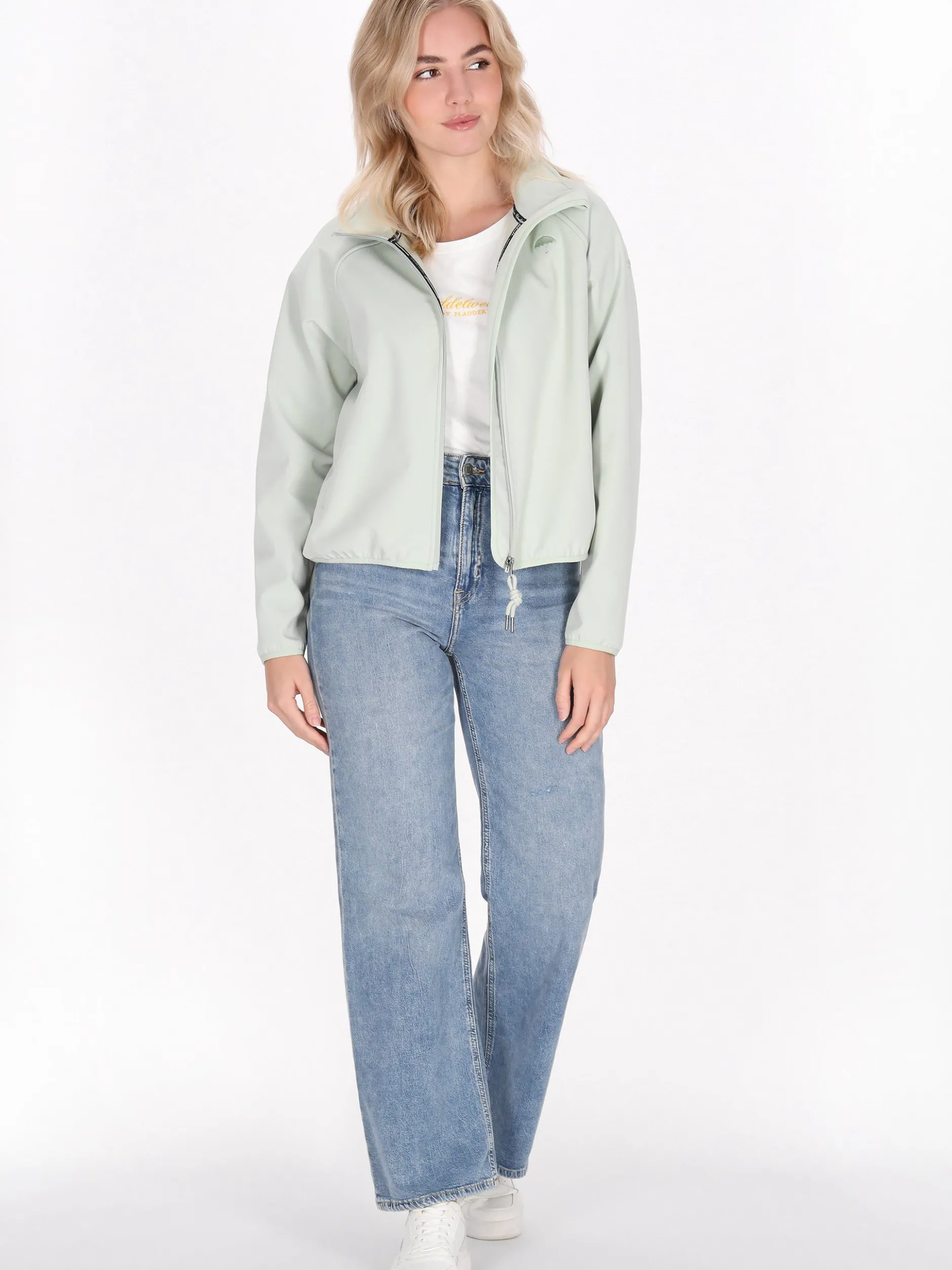 Schmuddelwedda Damen Softshelljacke in grün
