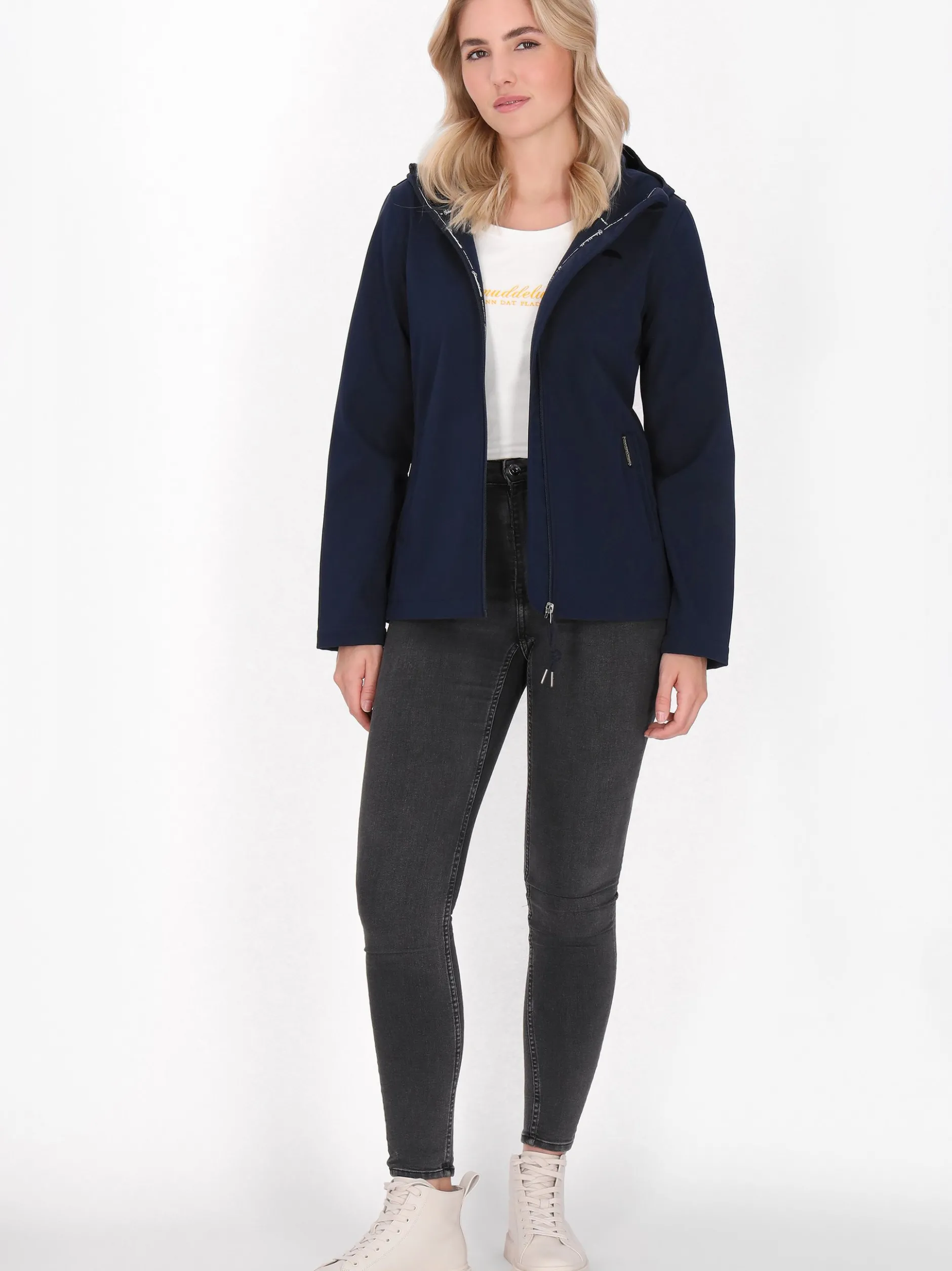 Schmuddelwedda Damen Softshelljacke in marine