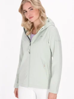 Schmuddelwedda Damen Softshelljacke in grün