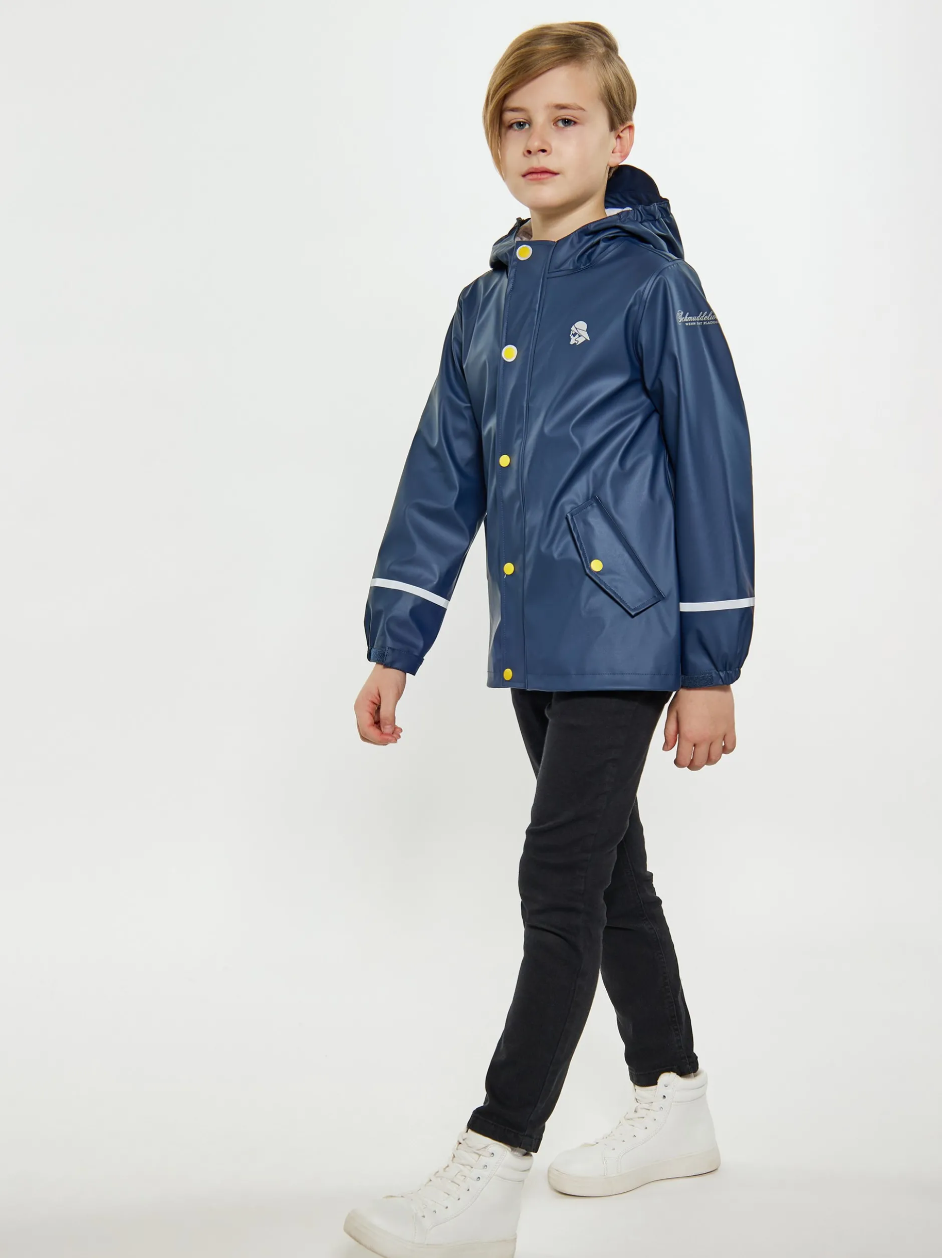 Schmuddelwedda Jungen (Kinder) Regenmantel in blau