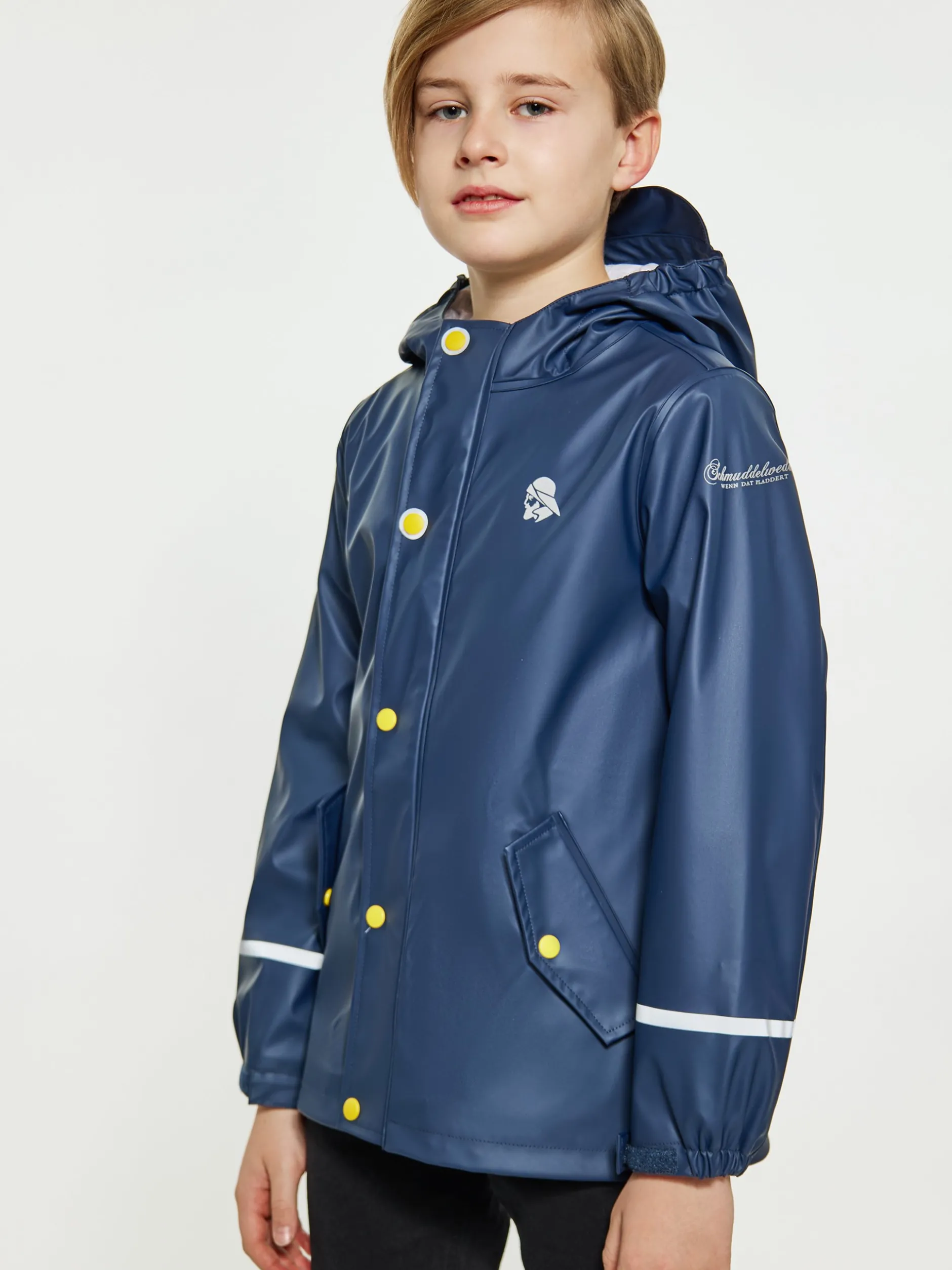 Schmuddelwedda Jungen (Kinder) Regenmantel in blau