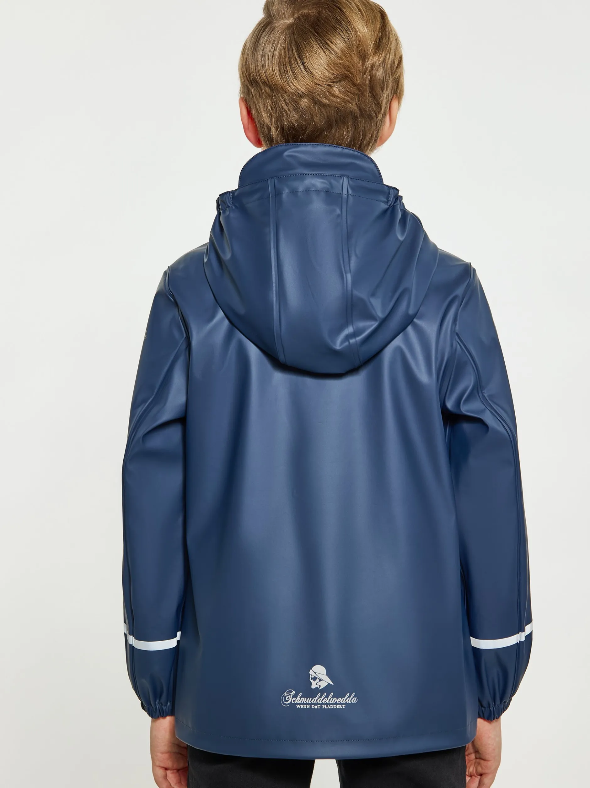 Schmuddelwedda Jungen (Kinder) Regenmantel in blau