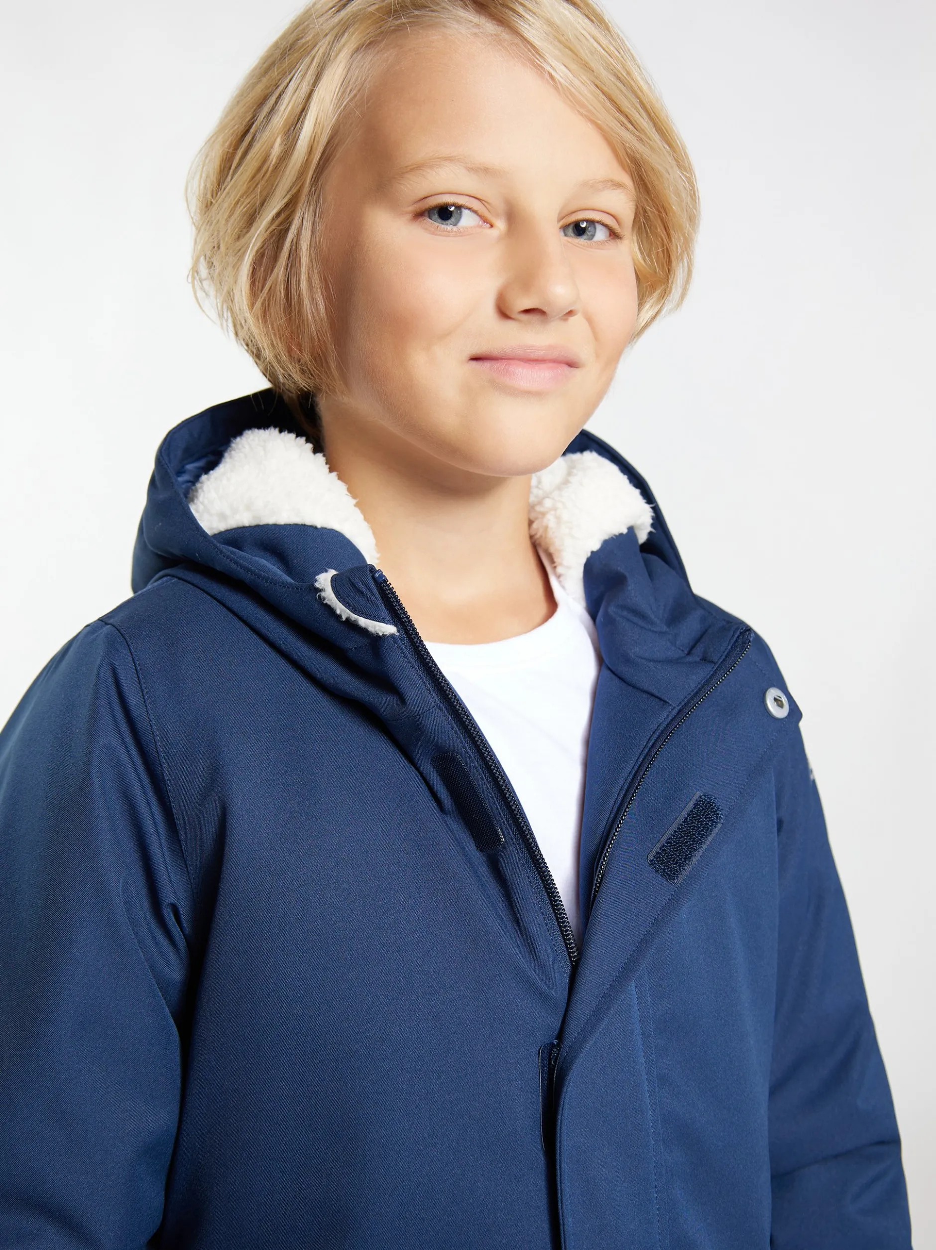 Schmuddelwedda Jungs Anorak + Tagesrucksack - SET in blau