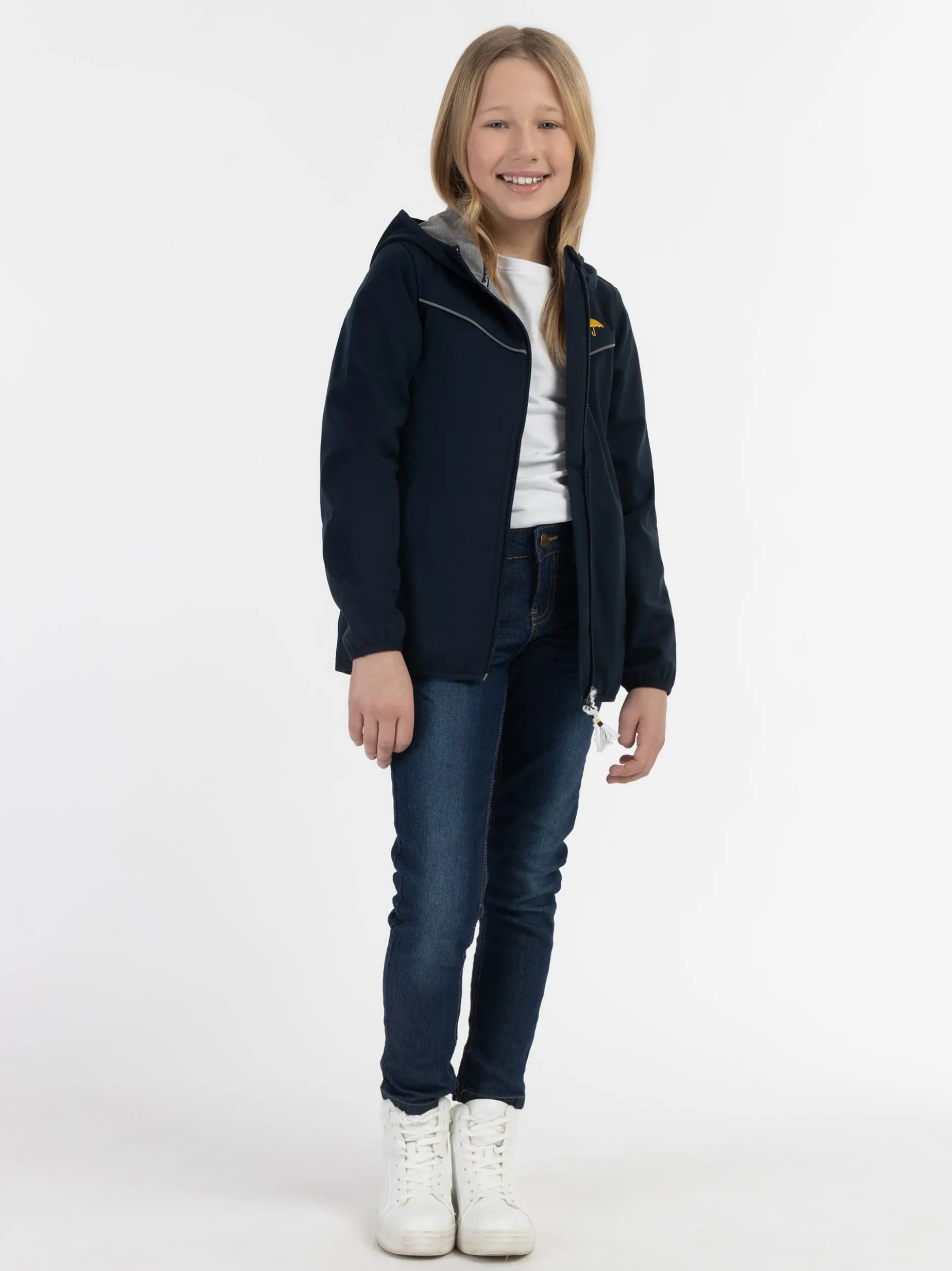 Schmuddelwedda Mädchen Funktionsjacke in blau