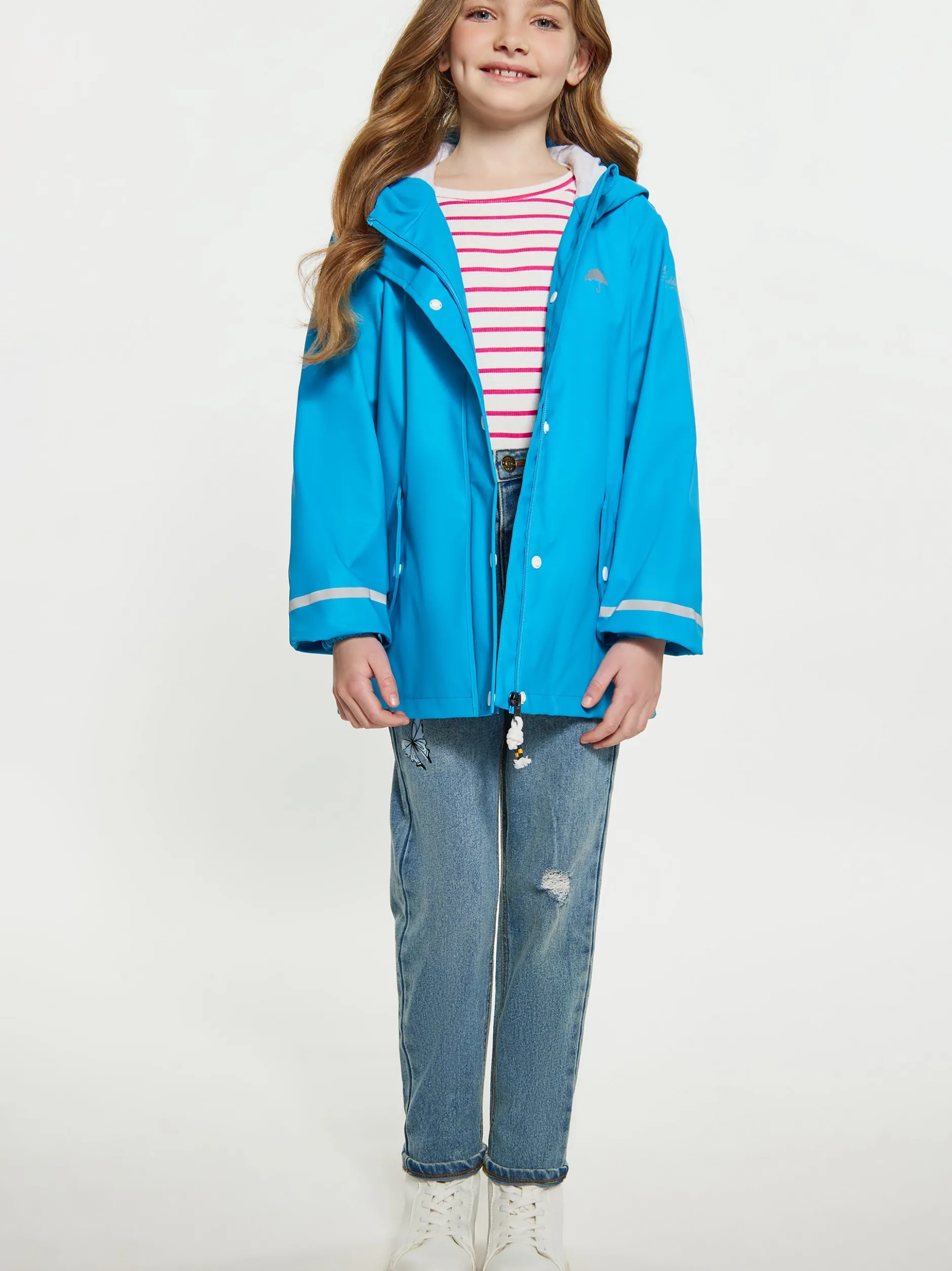 Schmuddelwedda Mädchen (Kids) Regenmantel in blau