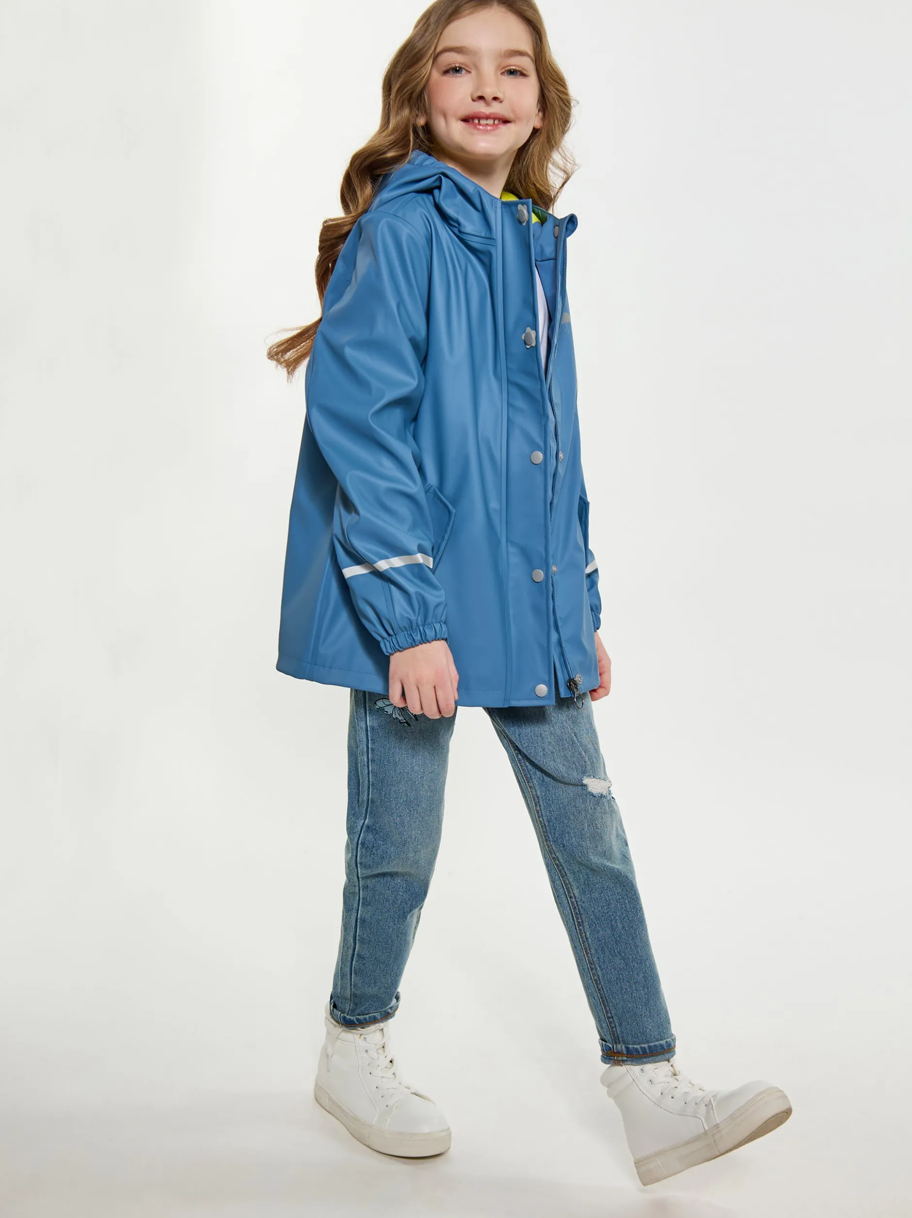 Schmuddelwedda Mädchen (Kids) Regenmantel in blau