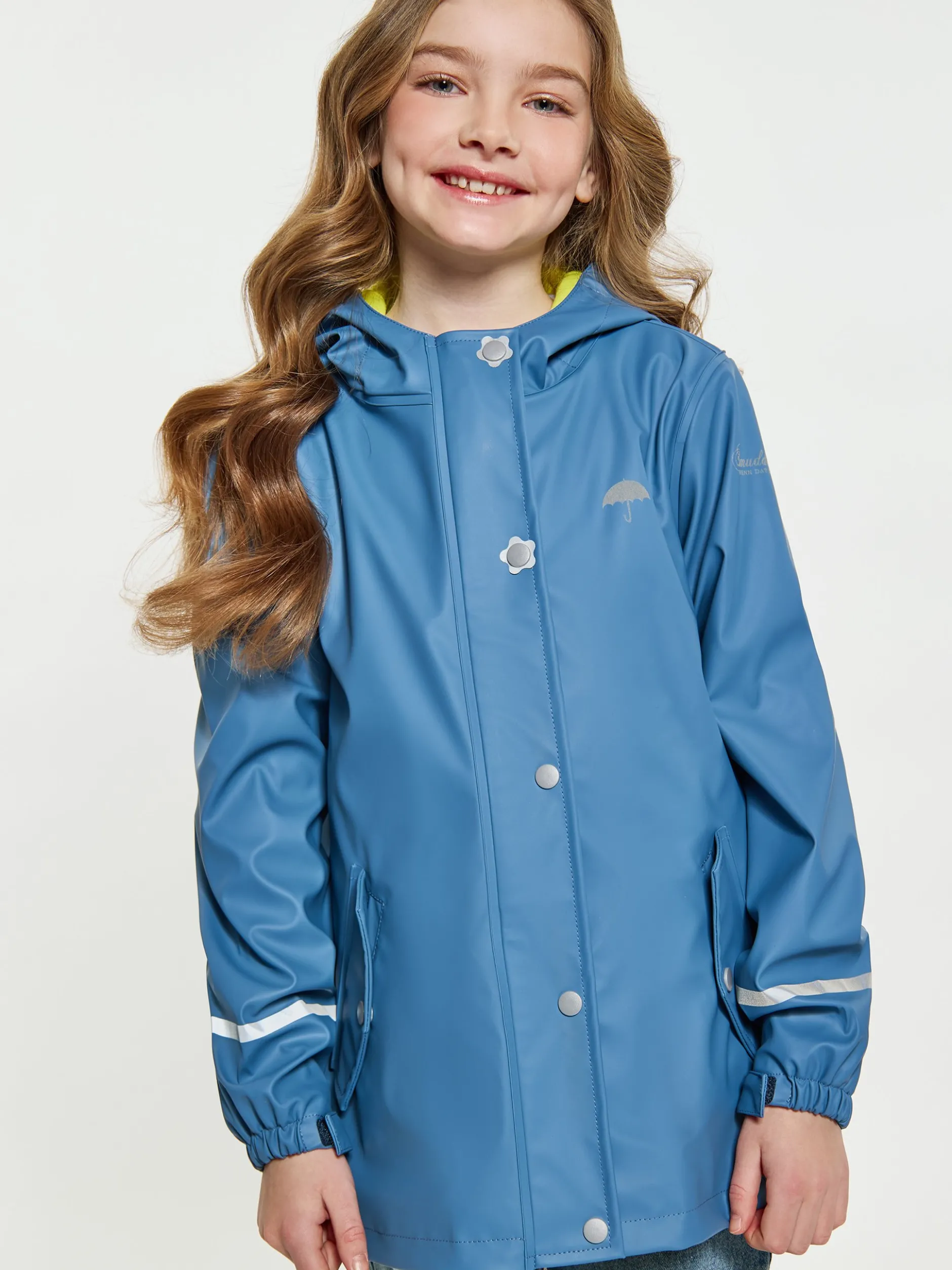 Schmuddelwedda Mädchen (Kids) Regenmantel in blau