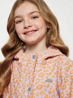 Schmuddelwedda Mädchen Regenjacke in orange