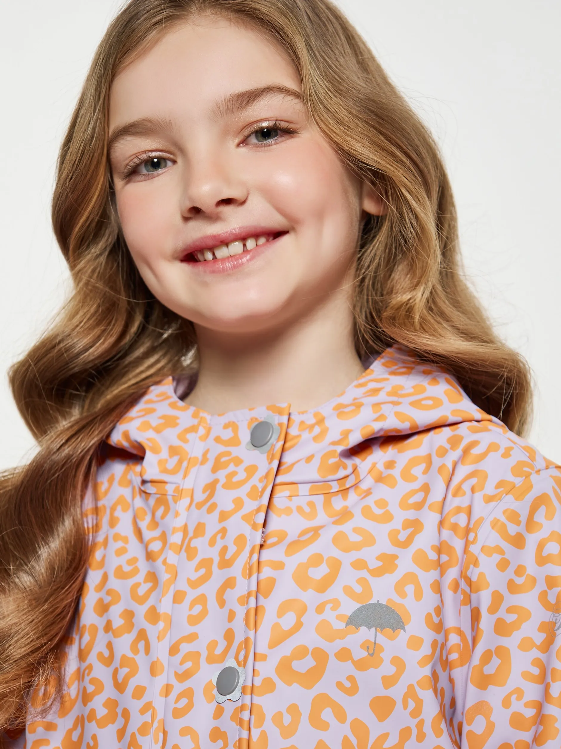 Schmuddelwedda Mädchen Regenjacke in orange