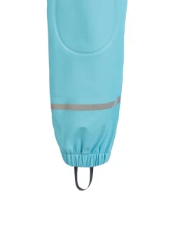 Schmuddelwedda Mädchen Regenhose in aqua - Länge: lang