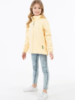 Schmuddelwedda Mädchen Softshelljacke - recyceltes Material in vanille